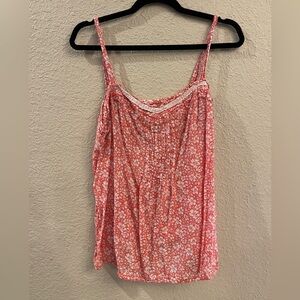 Old Navy Pink Floral Camisole/Tank